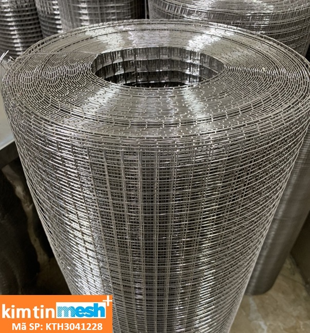 Lưới inox Kim Tín 304 hàn ô 12x12mm sợi 1mm khổ 1m